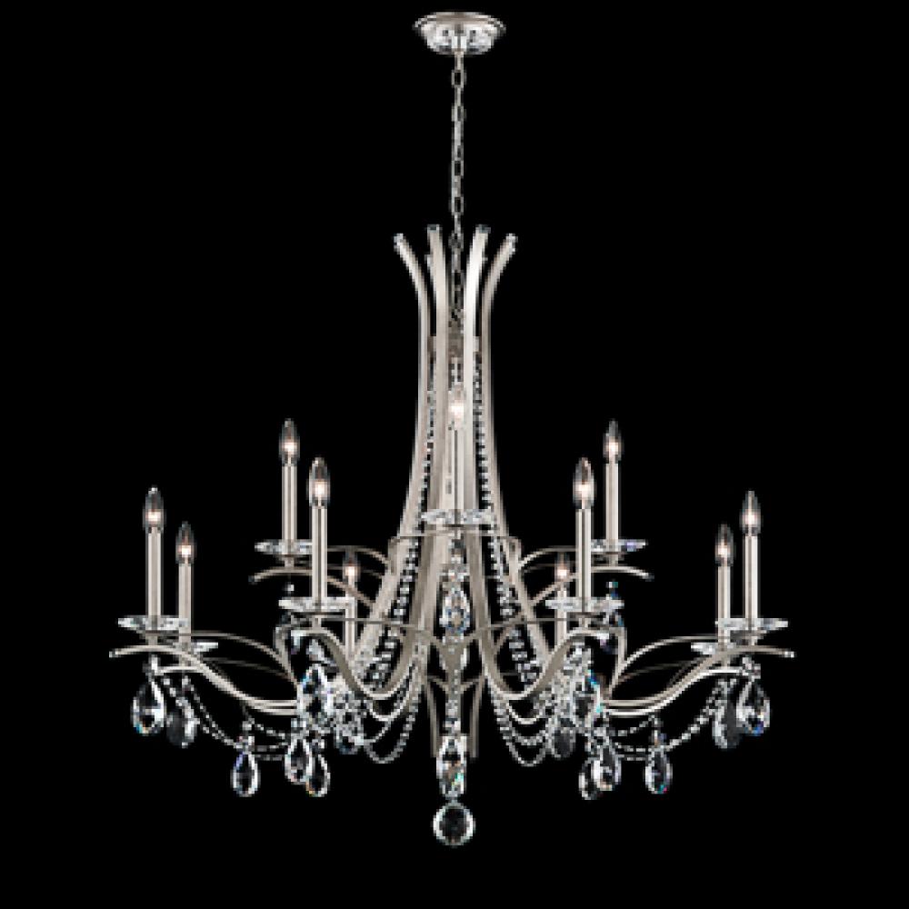 Vesca 12 Light 110V Chandelier in Heirloom Gold with Clear Crystals From Swarovski®