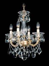 Schonbek 1870 5344-27R - La Scala 4 Light 120V Chandelier in Parchment Gold with Radiance Crystal