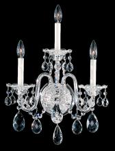 Schonbek 1870 2992-211H - Sterling 3 Light 120V Wall Sconce in Aurelia with Clear Heritage Handcut Crystal