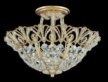 Schonbek 1870 9841-26R - Rivendell 5 Light 120V Semi-Flush Mount in French Gold with Radiance Crystal