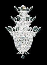 Schonbek 1870 5888R - Trilliane 4 Light 120V Wall Sconce in Polished Stainless Steel with Clear Radiance Crystal