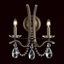 Schonbek 1870 VA8332N-23S - Vesca 2 Light 110V Wall Sconce in Etruscan Gold with Clear Crystals From Swarovski®