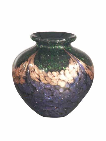 4.5X4.5 MARDI GRAS VASE