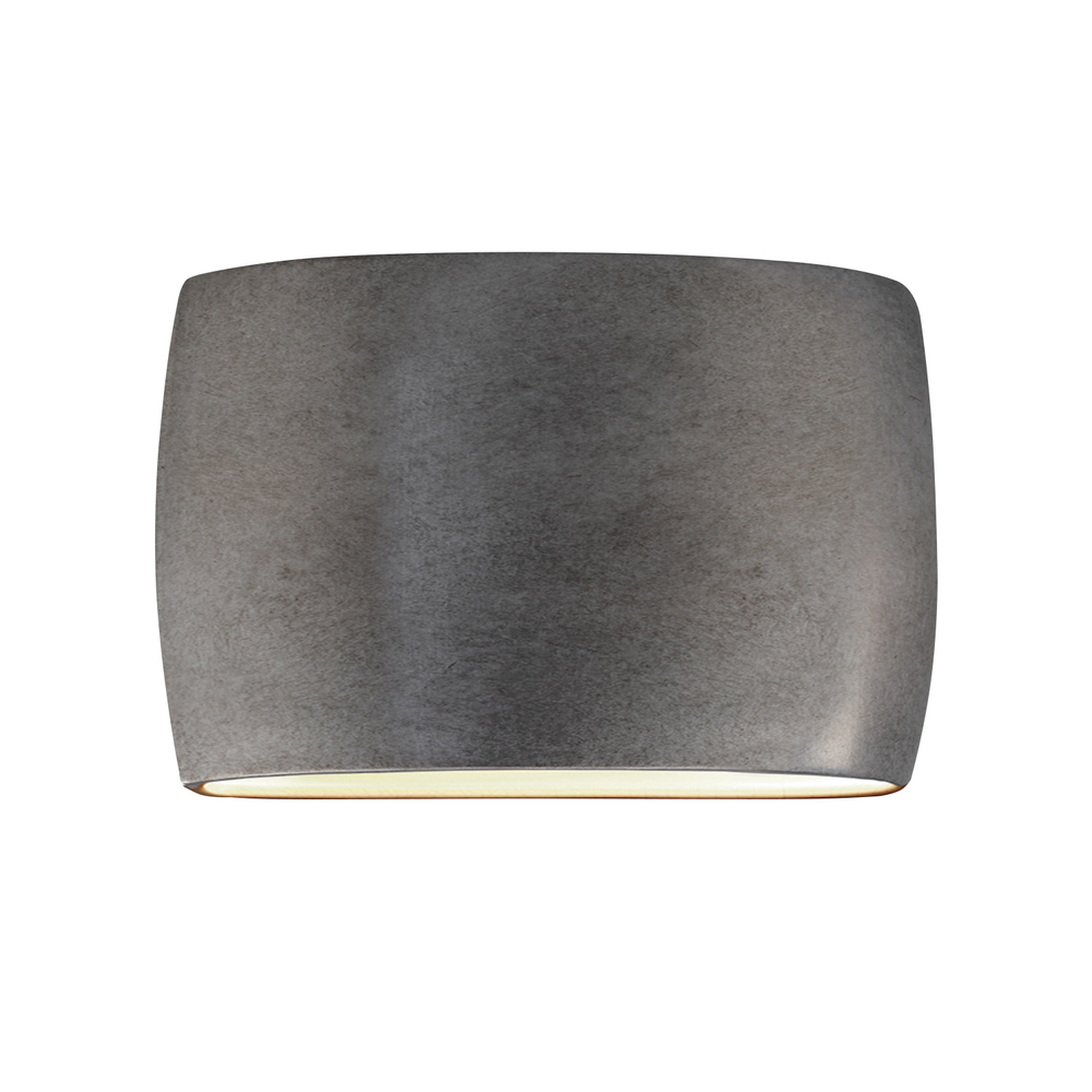 Wide ADA Large Oval Wall Sconce - Open Top & Bottom