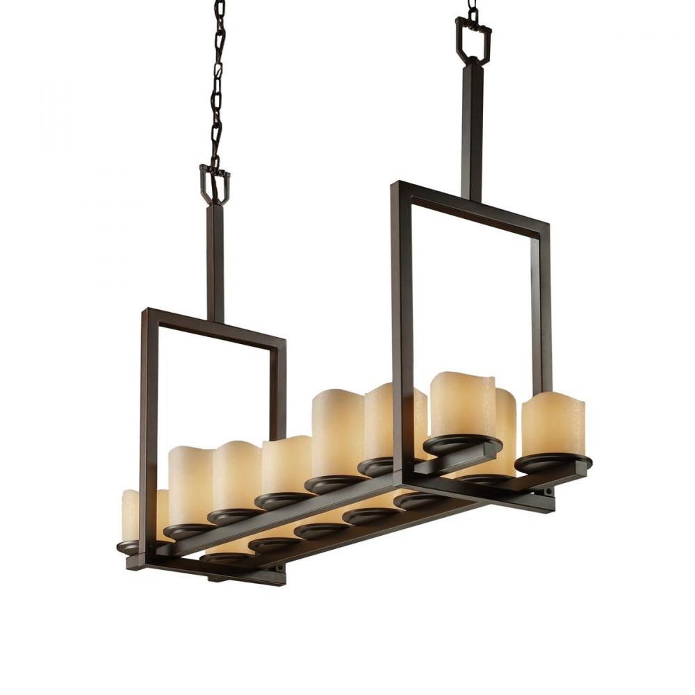 Dakota 14-Light Bridge Chandelier (Tall)