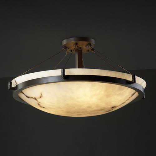 24" LED Semi-Flush Bowl w/ Ring