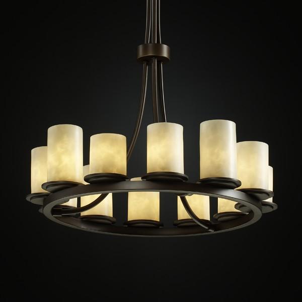 Dakota 12-Light Ring Chandelier (Tall)