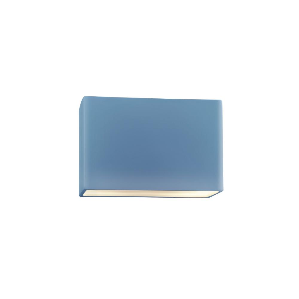 Small ADA Wide Rectangle LED Wall Sconce - Open Top & Bottom