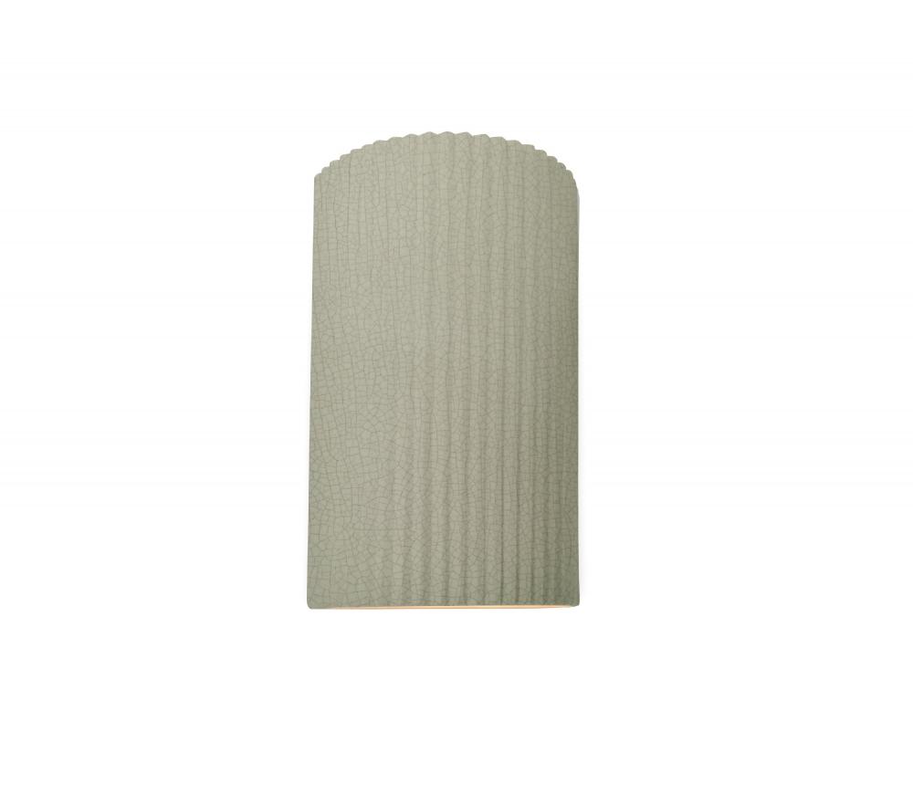 Small ADA Pleated Cylinder Wall Sconce