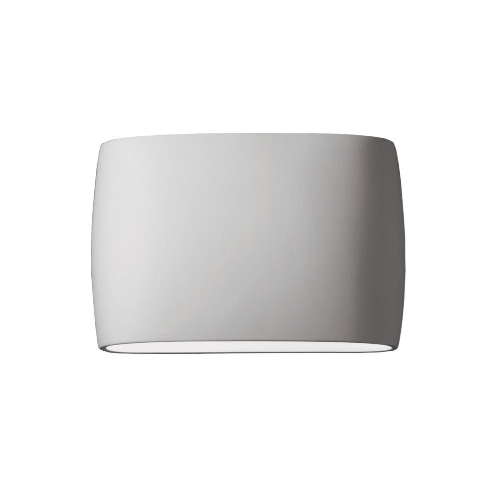 Wide ADA Large Oval Wall Sconce - Open Top & Bottom