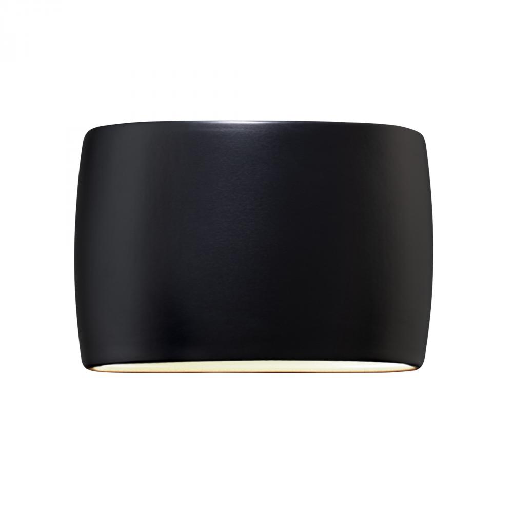 Wide ADA Large Oval Wall Sconce (Outdoor) - Closed Top