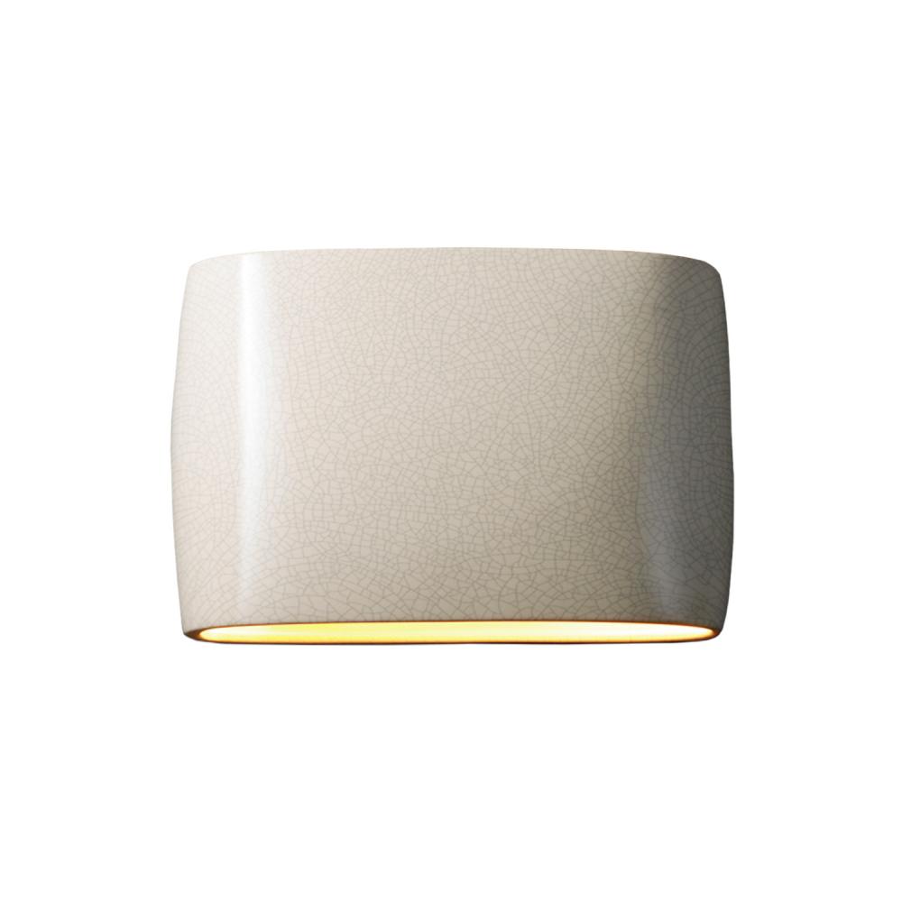 Wide ADA Large Oval Wall Sconce (Outdoor) - Closed Top