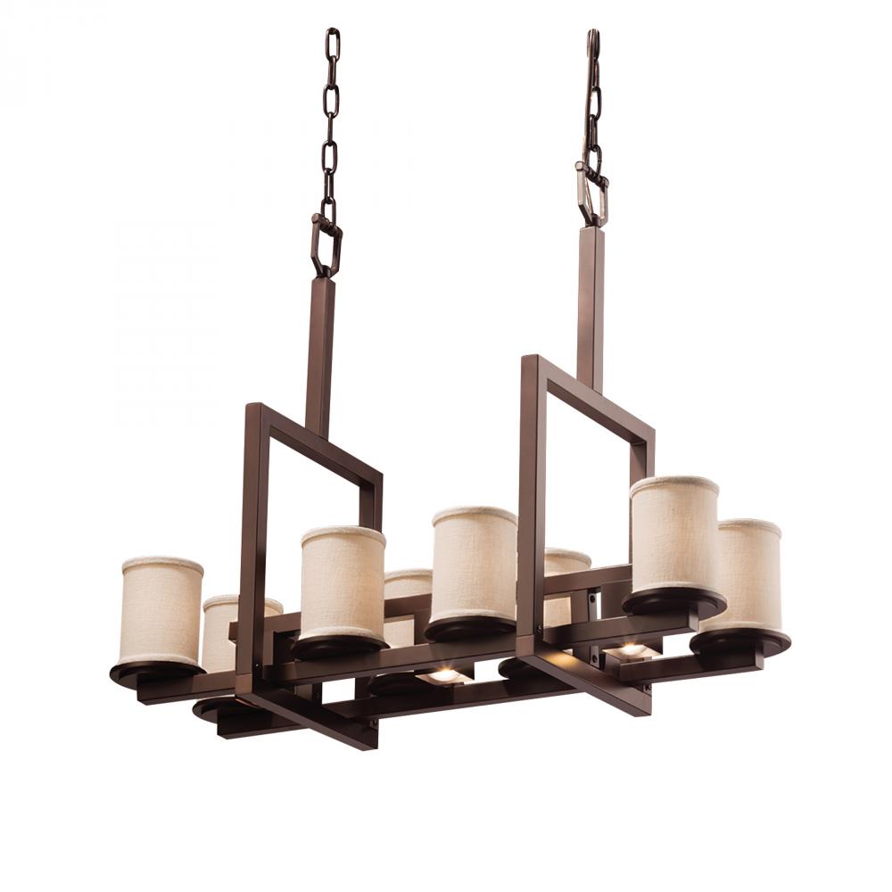 Dakota 8-Up & 3-Downlight Bridge Chandelier