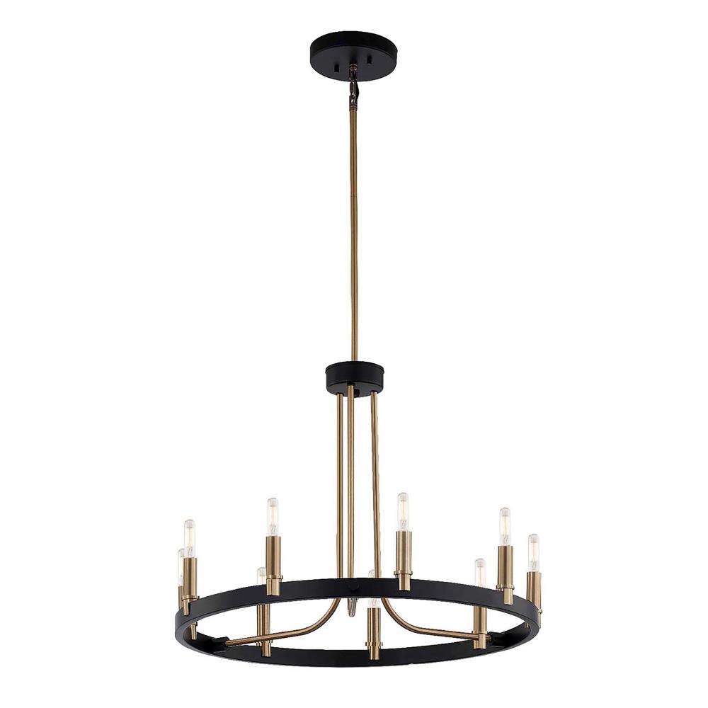 Clayton 23â€ 1-Tier 9-Light Chandelier