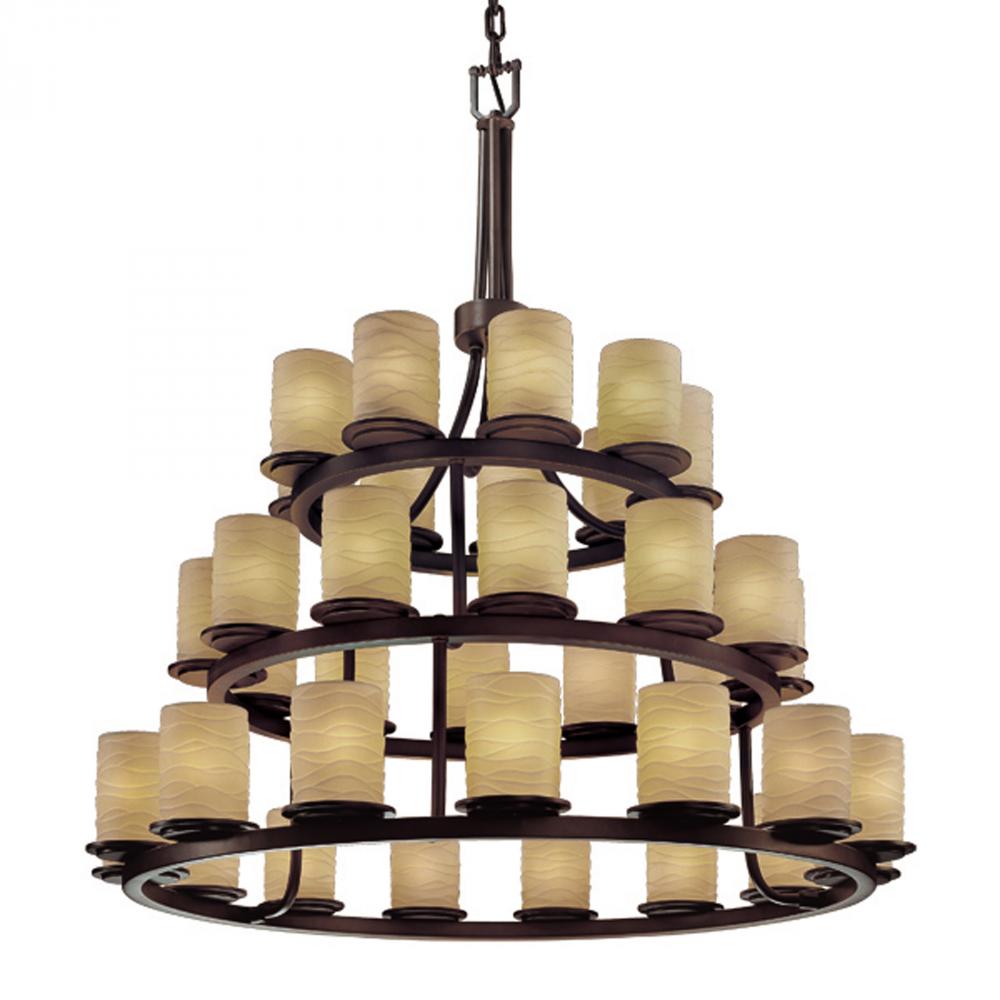 Dakota 36-Light 3-Tier Ring Chandelier