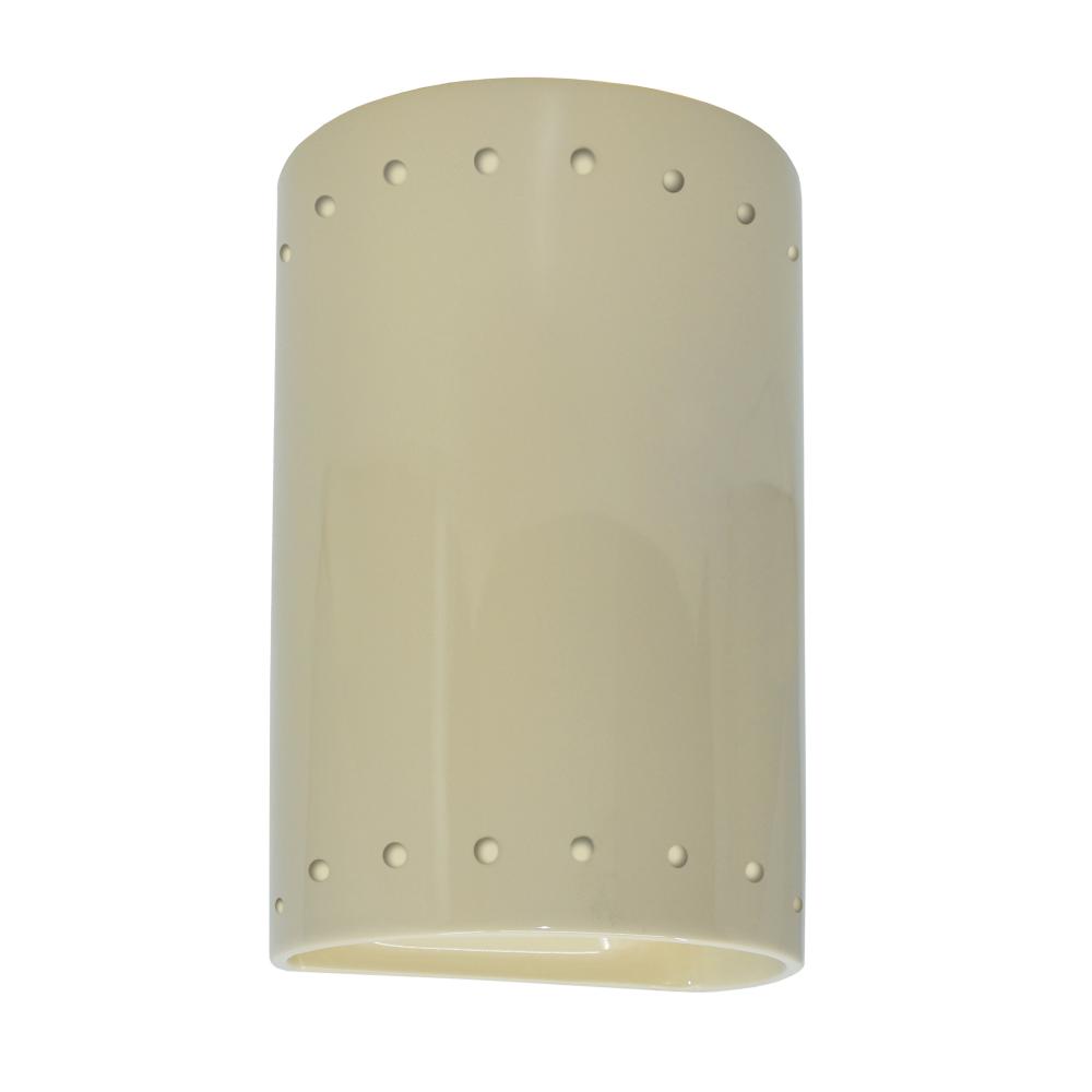 Small LED Cylinder w/ Perfs - Closed Top (Outdoor)