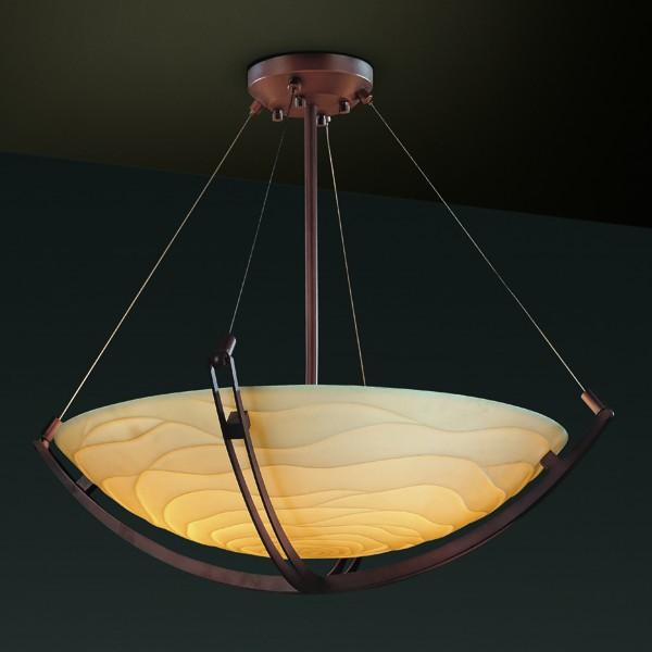 36" LED Pendant Bowl w/ Crossbar