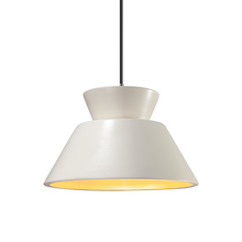 Justice Design Group CER-6420-MTGD-NCKL-BKCD - Trapezoid 1-Light Pendant