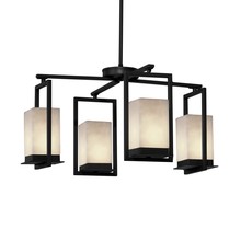 Justice Design Group CLD-7510W-MBLK - Laguna 4-Light LED Outdoor Chandelier