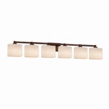 Justice Design Group CLD-8436-55-DBRZ - Regency 6-Light Bath Bar