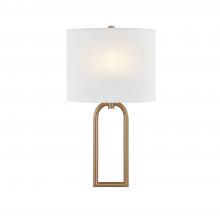 Justice Design Group FAB-4333-WHTE-BRSS - Oslo ADA 1-Light Wall Sconce