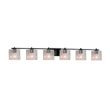 Justice Design Group FSN-8446-30-SEED-MBLK - Era 6-Light Bath Bar