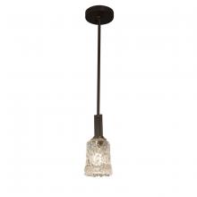 Justice Design Group GLA-8445-16-CLRT-DBRZ - Era 1-Light Mini-Pendant