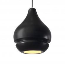 Justice Design Group CER-6400-CRB-CROM-BKCD-LED1-700 - Arabesque 1-Light LED Pendant