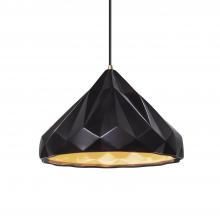 Justice Design Group CER-6450-CBGD-ABRS-BKCD-LED1-700 - Geometric 1-Light LED Pendant