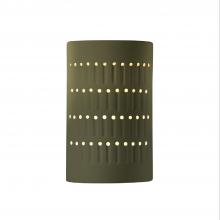 Justice Design Group CER-2285-MGRN-LED1-1000 - Small LED Cactus Cylinder - Open Top & Bottom