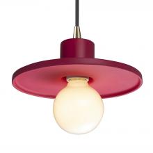 Justice Design Group CER-6325-CRSE-ABRS-BKCD - Saucer Pendant