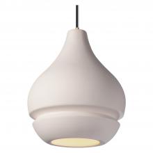 Justice Design Group CER-6400-BIS-ABRS-BKCD-LED1-700 - Arabesque 1-Light LED Pendant