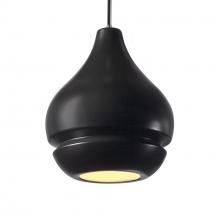 Justice Design Group CER-6400-CRB-NCKL-BKCD - Arabesque 1-Light Pendant