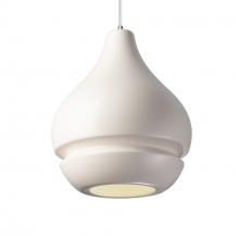 Justice Design Group CER-6400-MAT-CROM-WTCD-LED1-700 - Arabesque 1-Light LED Pendant