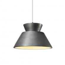 Justice Design Group CER-6420-ANTS-DBRZ-WTCD - Trapezoid 1-Light Pendant