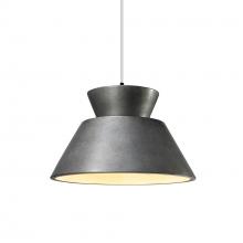 Justice Design Group CER-6420-ANTS-MBLK-WTCD - Trapezoid 1-Light Pendant