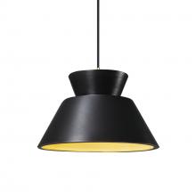 Justice Design Group CER-6420-CBGD-DBRZ-BKCD - Trapezoid 1-Light Pendant