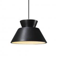 Justice Design Group CER-6420-CRB-CROM-BKCD - Trapezoid 1-Light Pendant