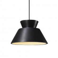 Justice Design Group CER-6420-CRB-DBRZ-BKCD - Trapezoid 1-Light Pendant