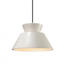 Justice Design Group CER-6420-MAT-CROM-BKCD - Trapezoid 1-Light Pendant