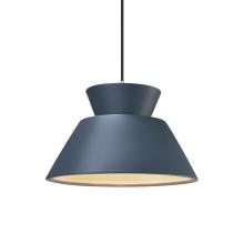 Justice Design Group CER-6420-MID-CROM-BKCD - Trapezoid 1-Light Pendant