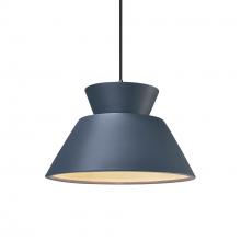 Justice Design Group CER-6420-MID-DBRZ-BKCD - Trapezoid 1-Light Pendant