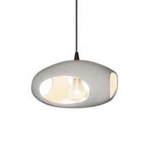 Justice Design Group CER-6440-CONC-DBRZ-BKCD - Punch 1-Light Pendant