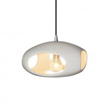 Justice Design Group CER-6440-MAT-CROM-BKCD - Punch 1-Light Pendant