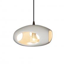 Justice Design Group CER-6440-MAT-DBRZ-BKCD - Punch 1-Light Pendant