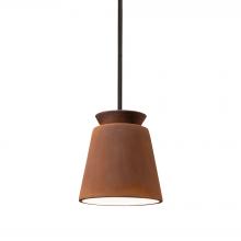 Justice Design Group CER-6425-RRST-MBLK-RIGID - Small Trapezoid Pendant