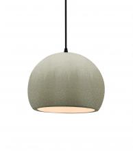 Justice Design Group CER-6530-CKC-MBLK-BKCD - Small Globe 1-Light Pendant