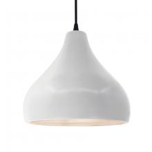 Justice Design Group CER-6565-BIS-MBLK-BKCD - Large Droplet 1-Light Pendant