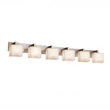 Justice Design Group CLD-8926-55-NCKL-LED6-4200 - Modular 6-Light LED Bath Bar