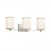 Justice Design Group FAB-8443-15-WHTE-NCKL-LED3-2100 - Era 3-Light LED Bath Bar